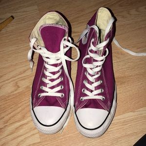 Fuchsia High Top Converse